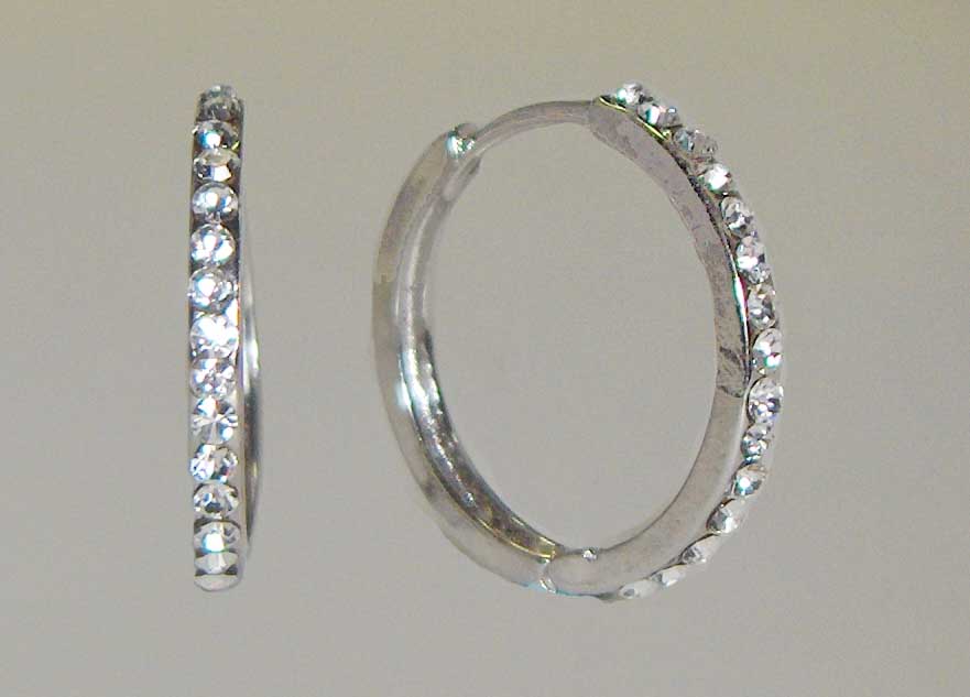 Single row crystal medium hoops