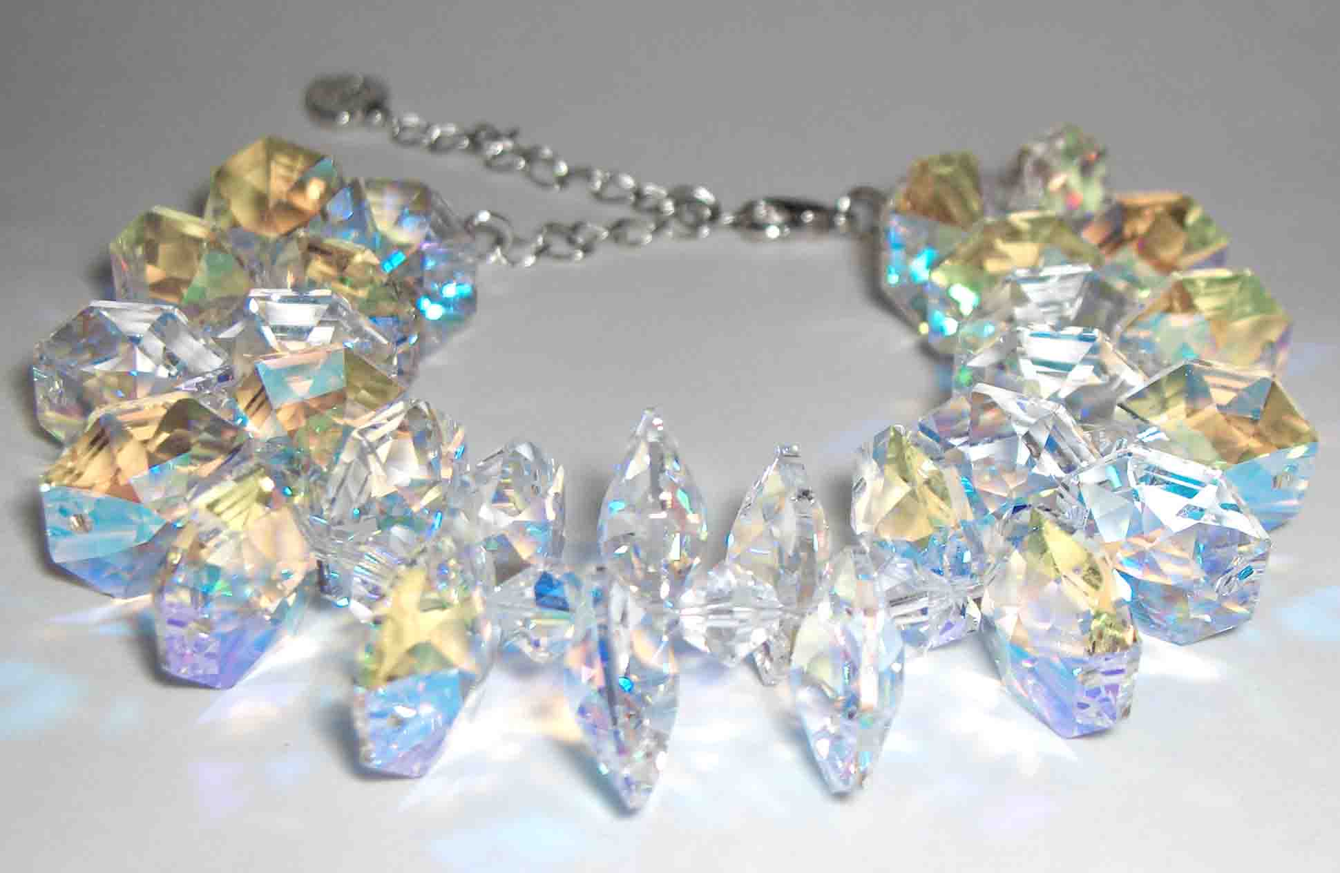 White Swarovski bracelet