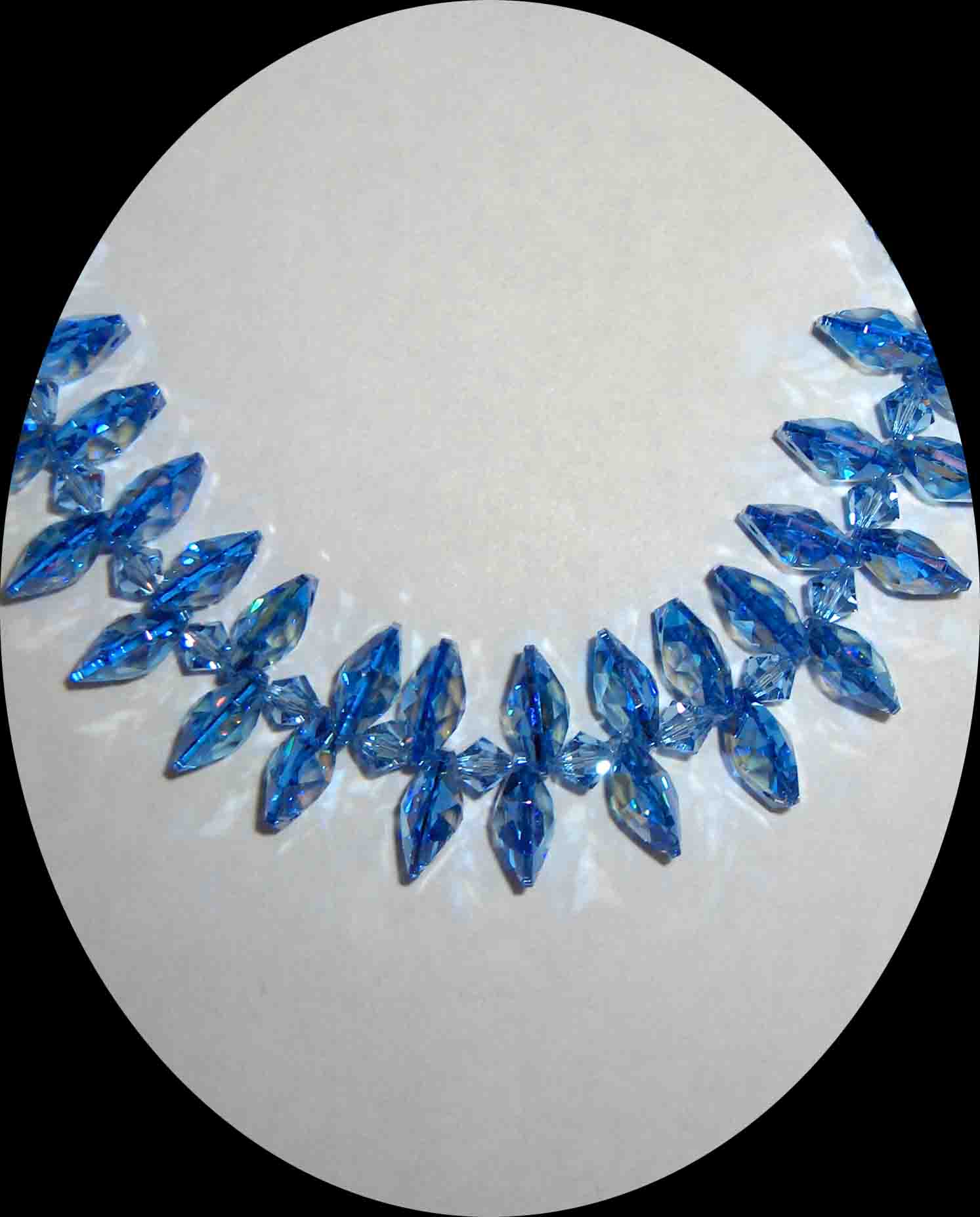 Blue Swarovski necklace