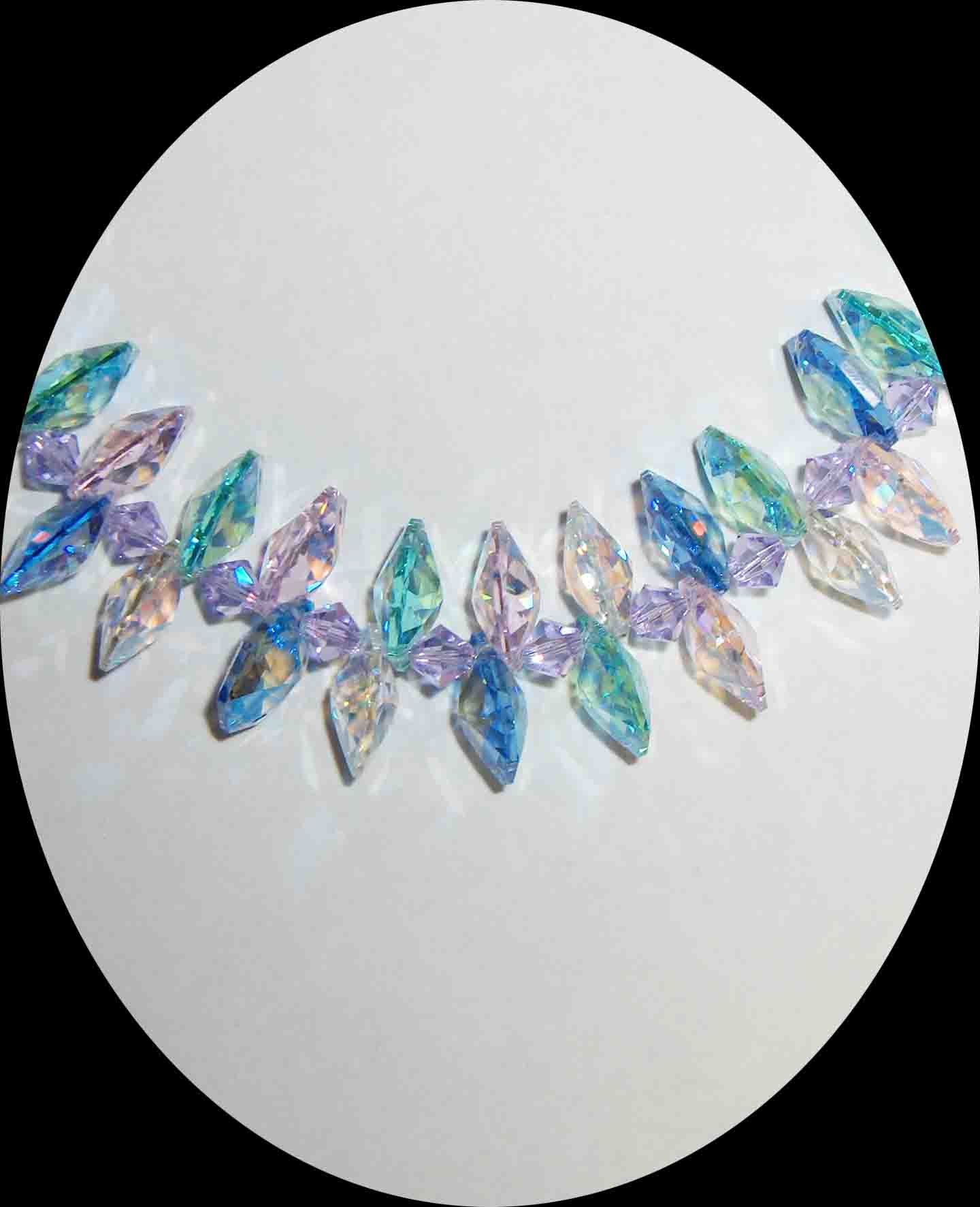 Pastel Swarovski necklace