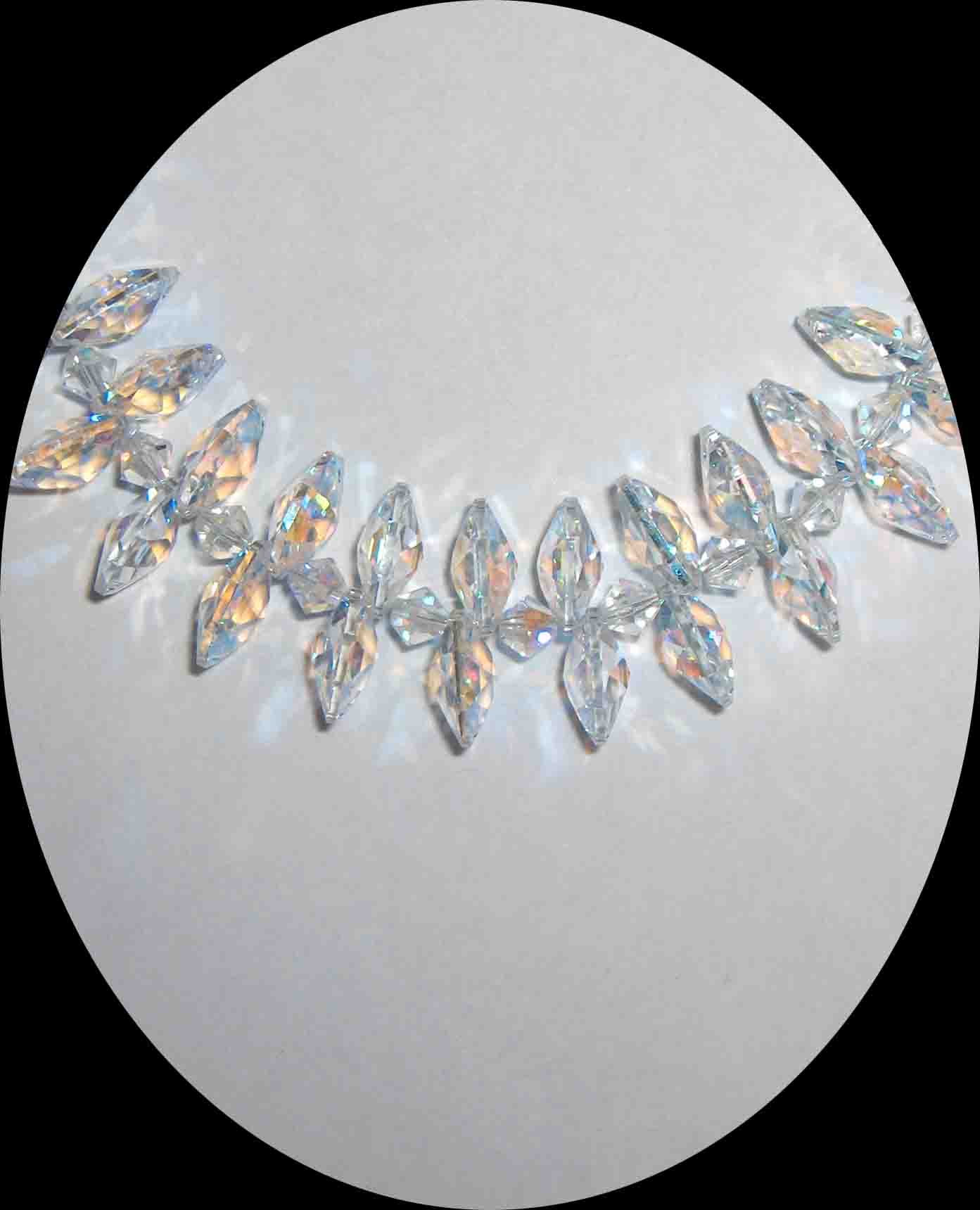 White Swarovski necklace